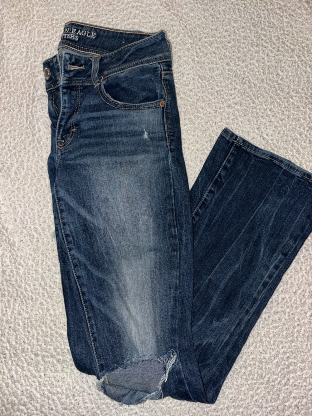 American Eagle Outfitters Women's Dark Blue Boot Cut Jeans